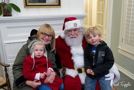 Santa Clause with Marsha Finney's Family - Ebby's
