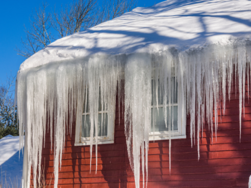 Ice dams can cause significant damage