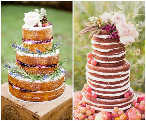20 Naked Wedding Cakes That Are Better Without Frosting