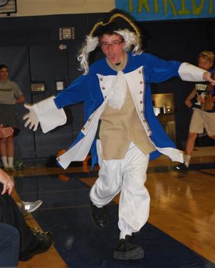 Providence's Daniel Chambers as the Patriot.